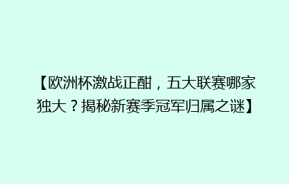 【欧洲杯激战正酣，五大联赛哪家独大？揭秘新赛季冠军归属之谜】