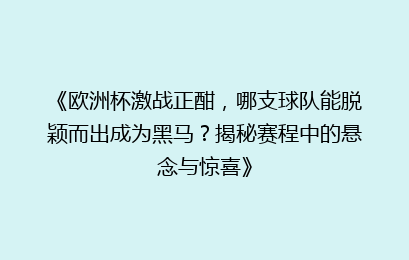 《欧洲杯激战正酣，哪支球队能脱颖而出成为黑马？揭秘赛程中的悬念与惊喜》