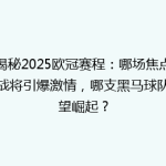 揭秘2025欧冠赛程：哪场焦点大战将引爆激情，哪支黑马球队有望崛起？